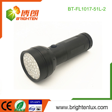 Factory Custom Aluminium Metal 3 * AA Battery Used Handheld Bright 51 led Grossiste led Flashlight Torch